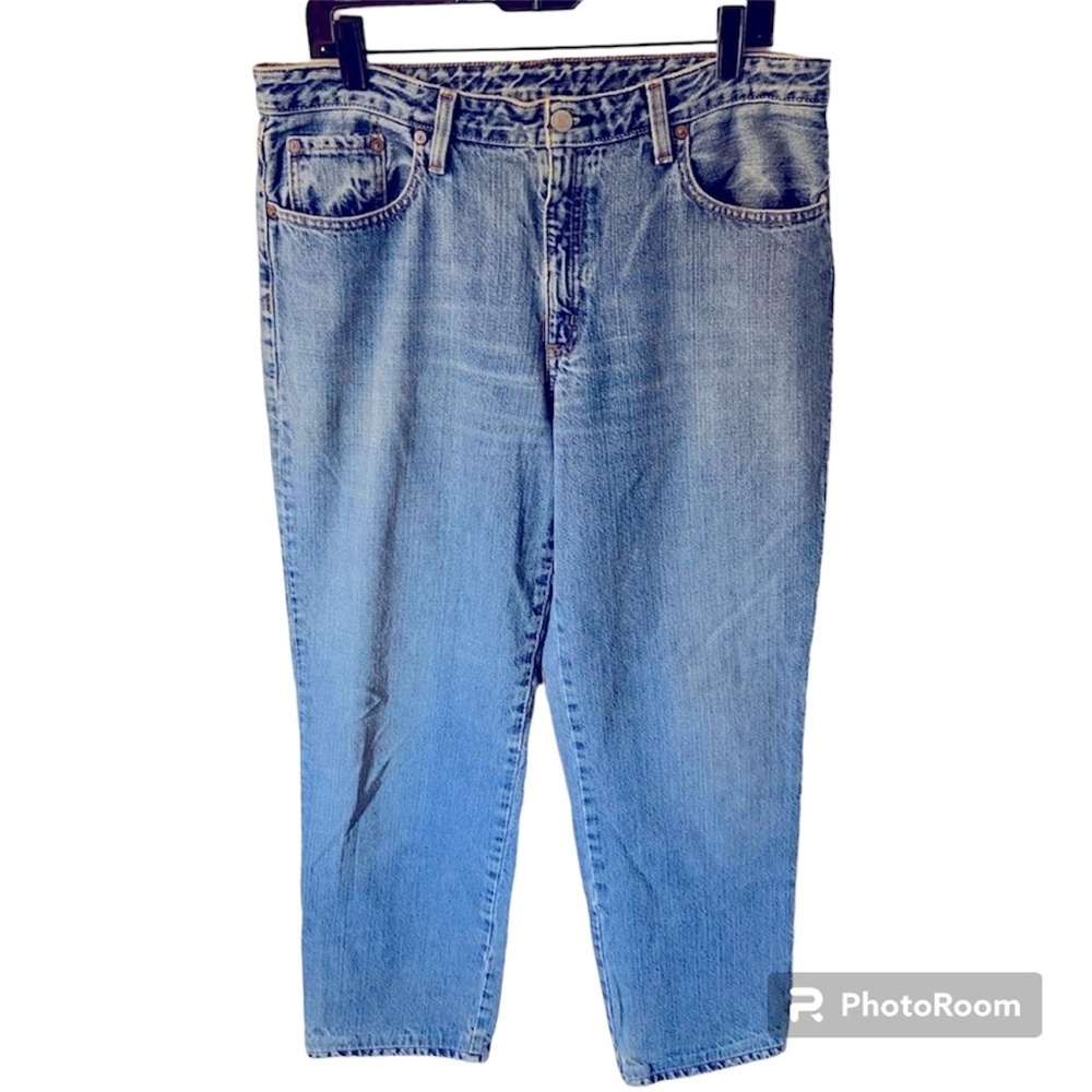 Ralph Lauren Saturday Jeans Women’s 12 Vintage Light Wash Mid-Rise Mom Jeans